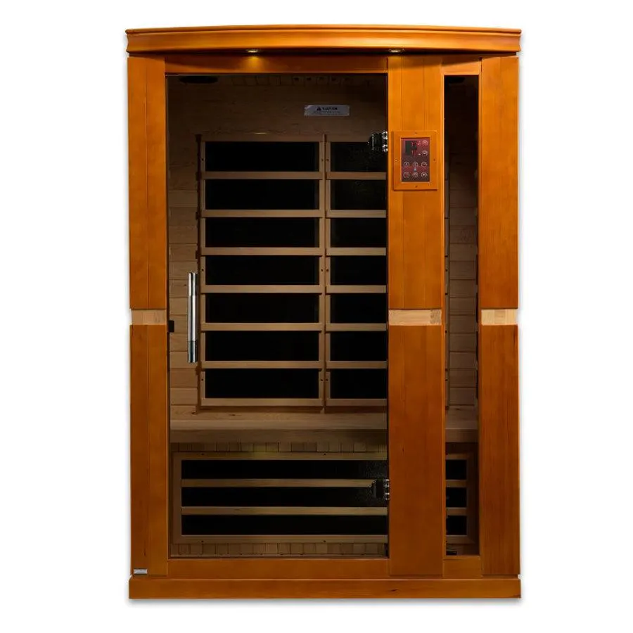 Dynamic Vittoria 2-Person Low EMF FAR Infrared Sauna - Canadian Hemlock