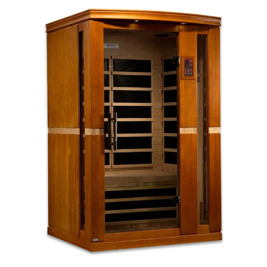 Dynamic Vittoria 2-Person Low EMF FAR Infrared Sauna - Canadian Hemlock