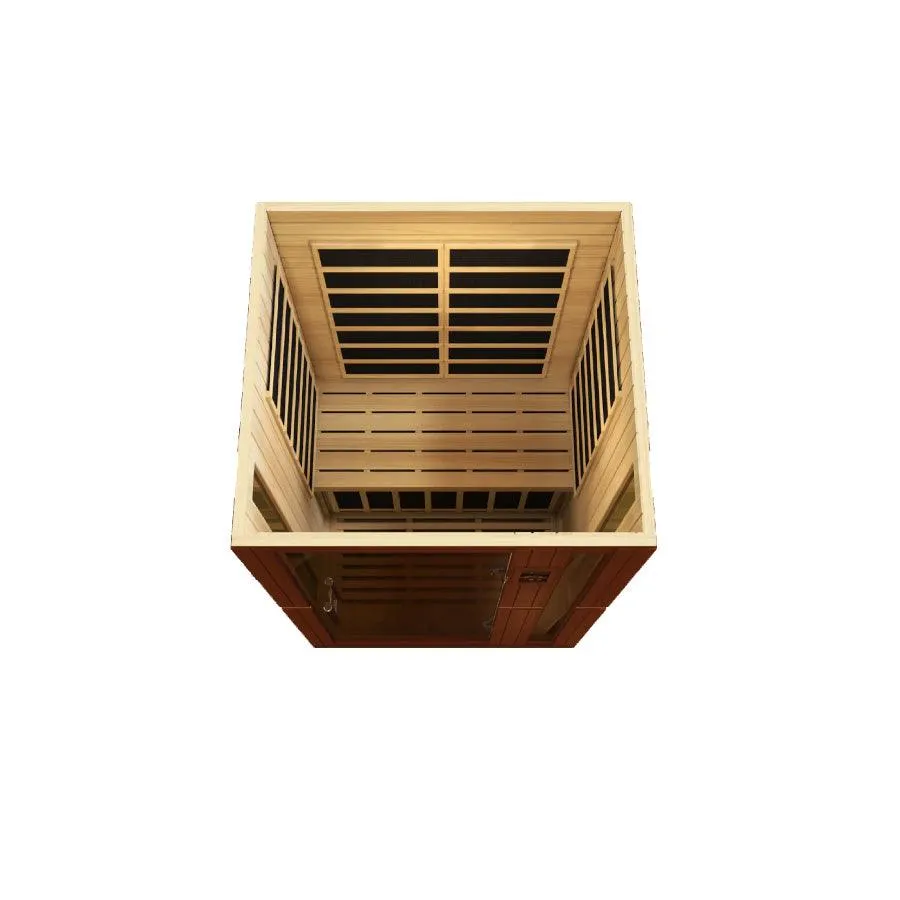 Dynamic Vittoria 2-Person Low EMF FAR Infrared Sauna - Canadian Hemlock