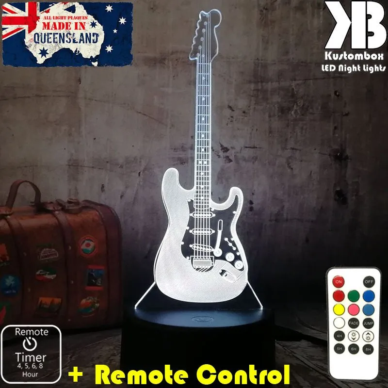 Electric Guitar Music 3D LED Night Light Lamp