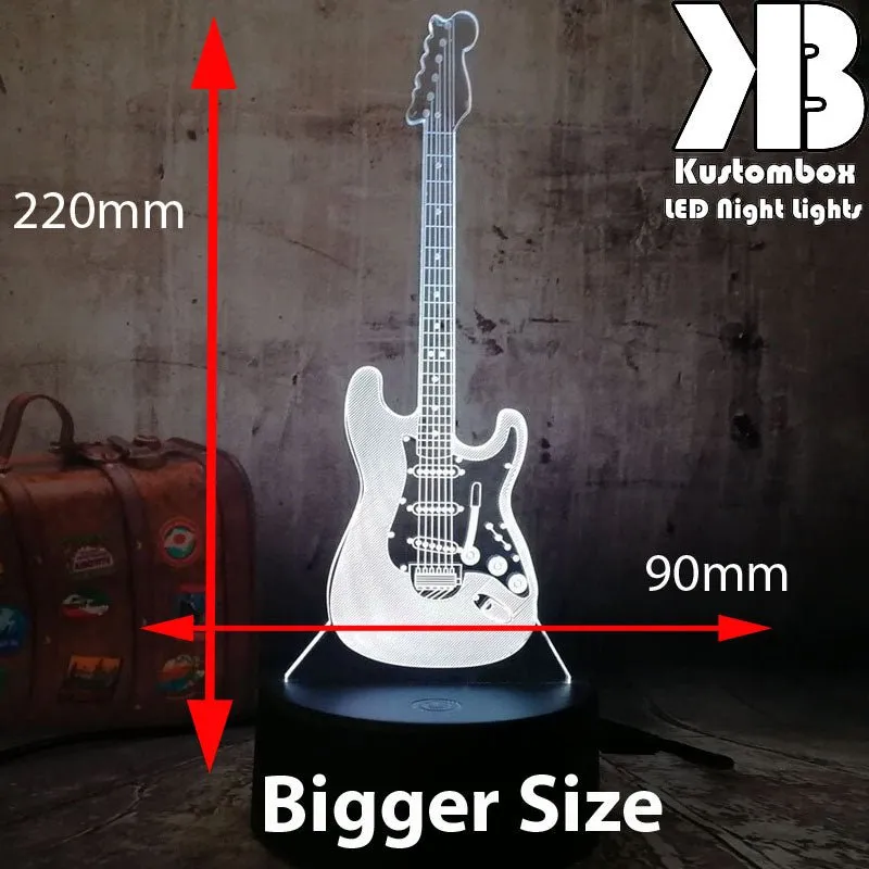 Electric Guitar Music 3D LED Night Light Lamp