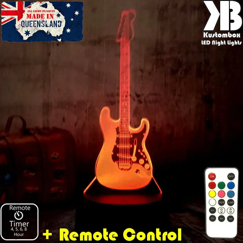 Electric Guitar Music 3D LED Night Light Lamp