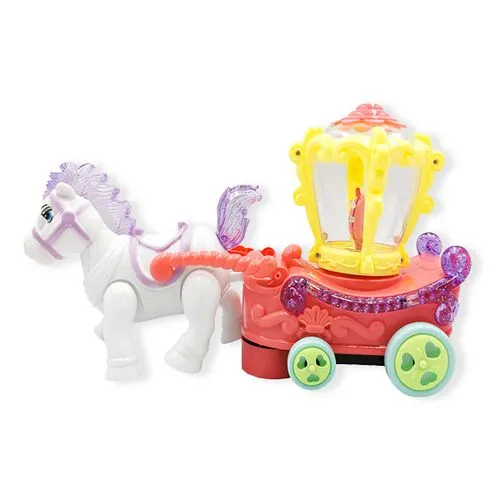 Electric Pony Horse Cartoon Carriage With light & music