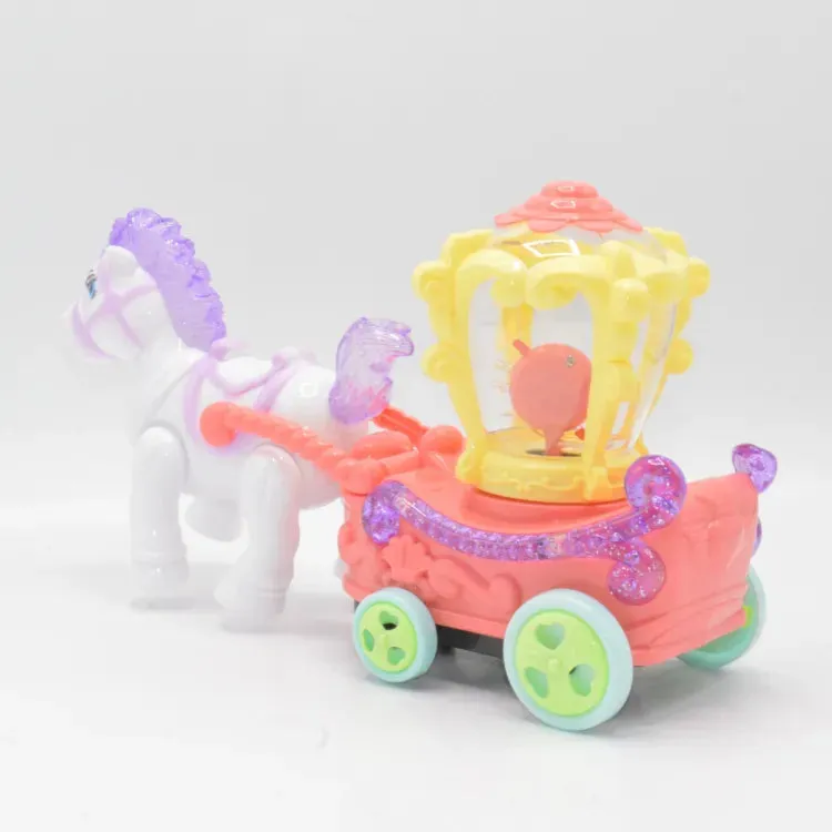 Electric Pony Horse Cartoon Carriage With light & music