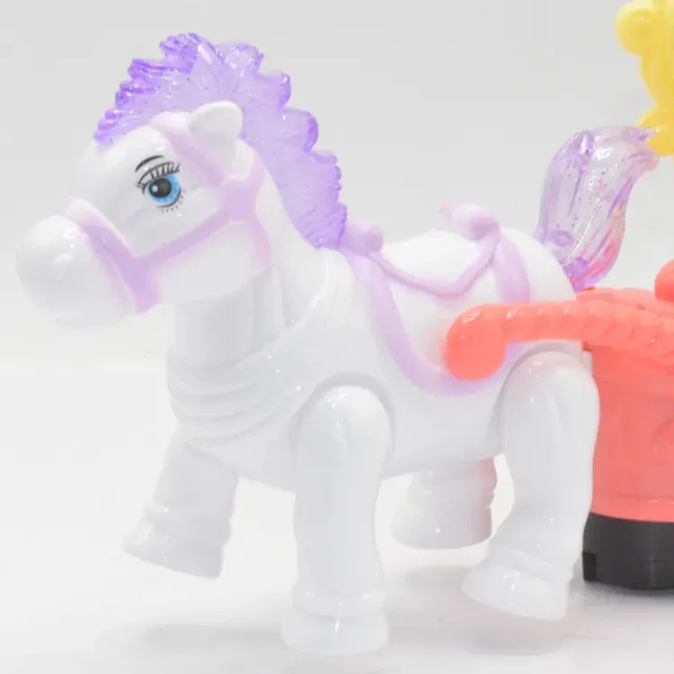 Electric Pony Horse Cartoon Carriage With light & music