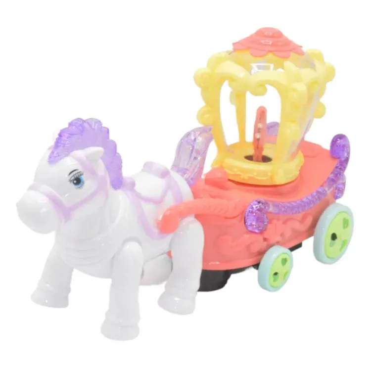 Electric Pony Horse Cartoon Carriage With light & music