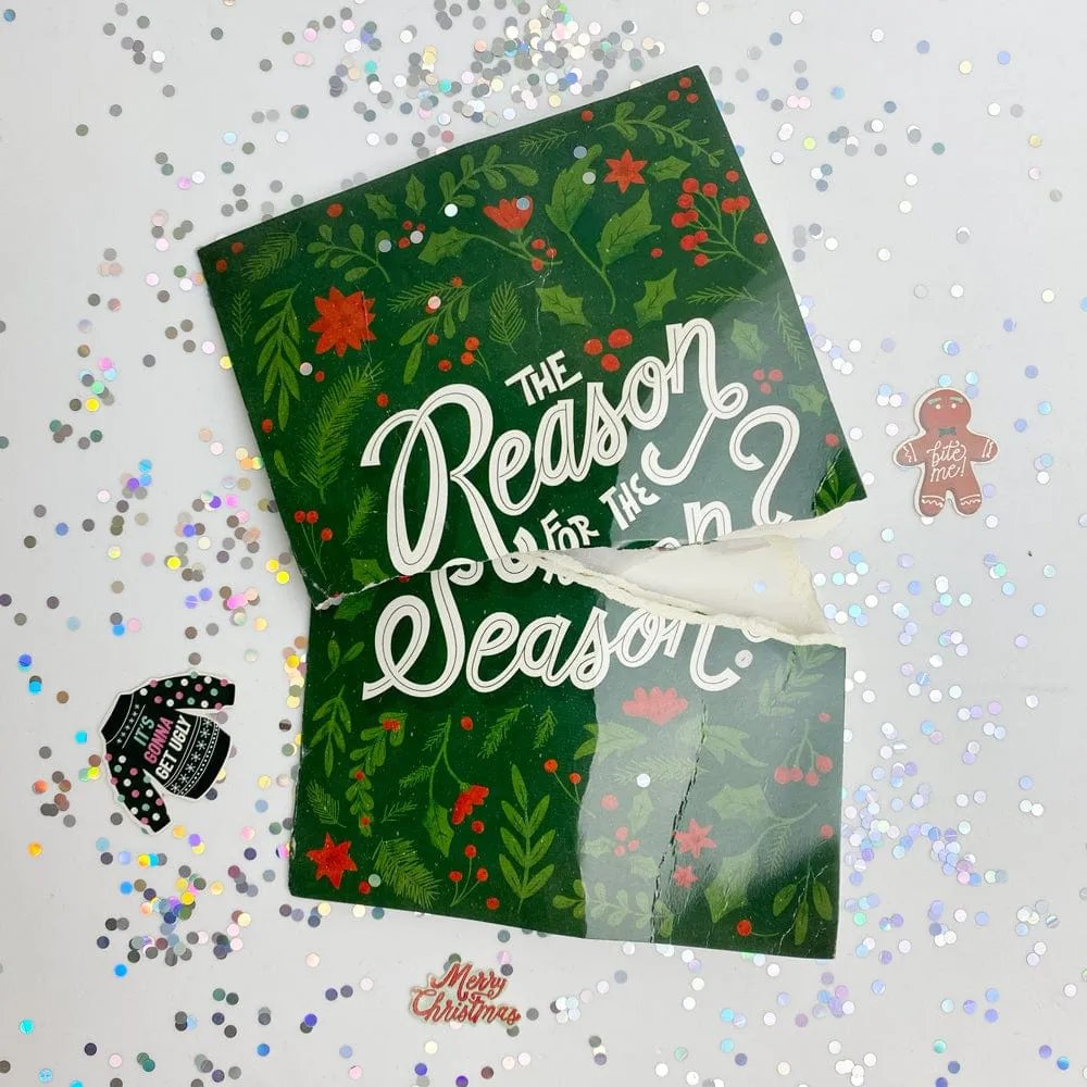 Endless Christmas Presents 🎁🎄🔊 - Joker Greeting Prank Card (Pull Surprise Glitter   Stickers   Sound)