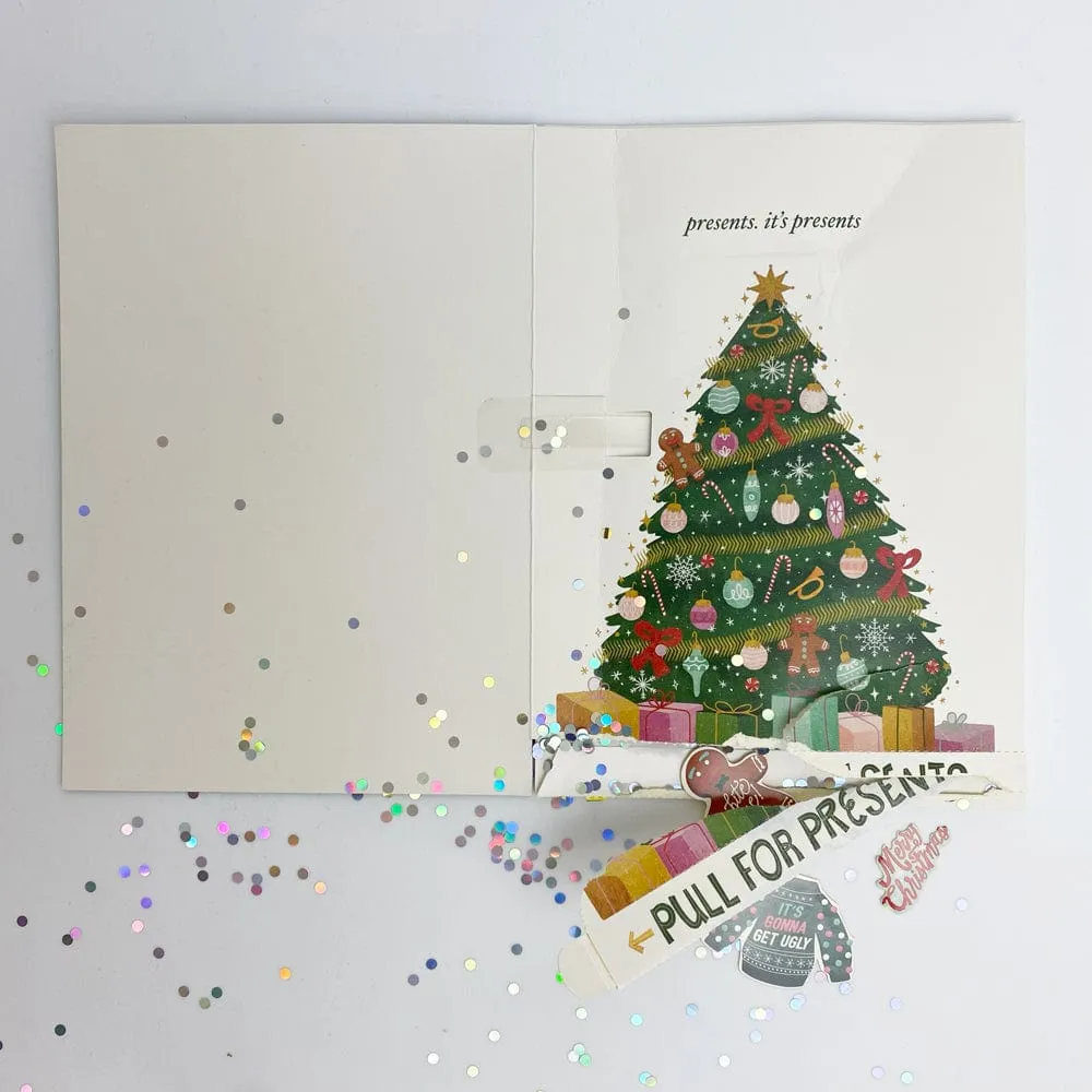 Endless Christmas Presents 🎁🎄🔊 - Joker Greeting Prank Card (Pull Surprise Glitter   Stickers   Sound)