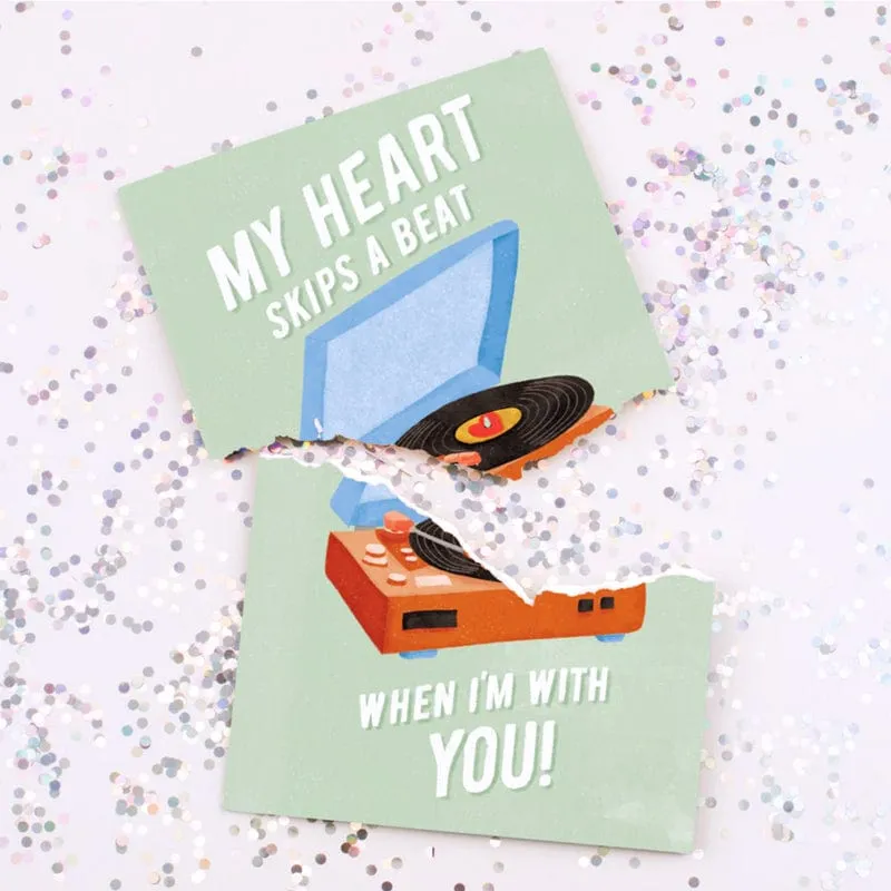 Endless Never Gonna Give You Up Valentines ❤️🔊 - Joker Greeting Prank Card (Glitter   Sound)