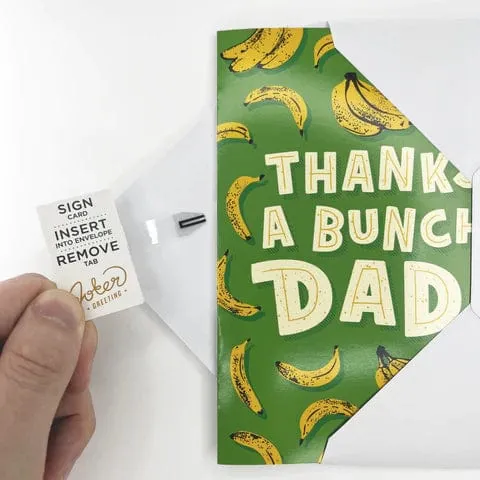 Endless Thank You Dad 🍌🔊 - Joker Greeting Prank Card (Glitter   Sound)