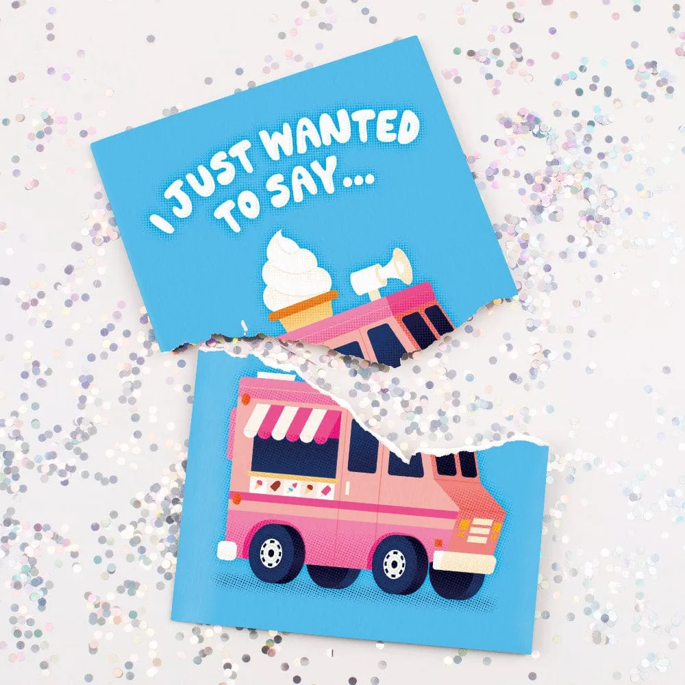 Endless Thank You Ice Cream Truck 🍦🔊 - Joker Greeting Prank Card (Glitter   Sound)