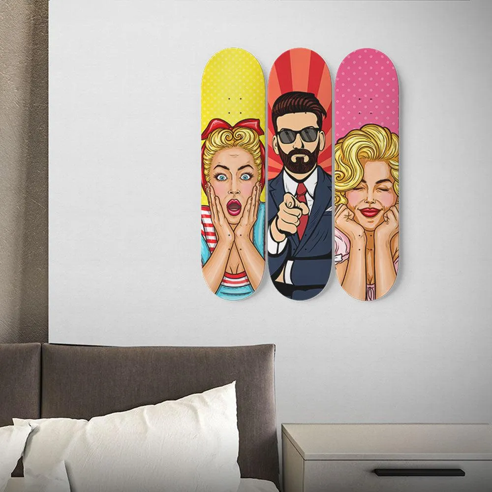 Epic Pop art Skateboard Wall Art