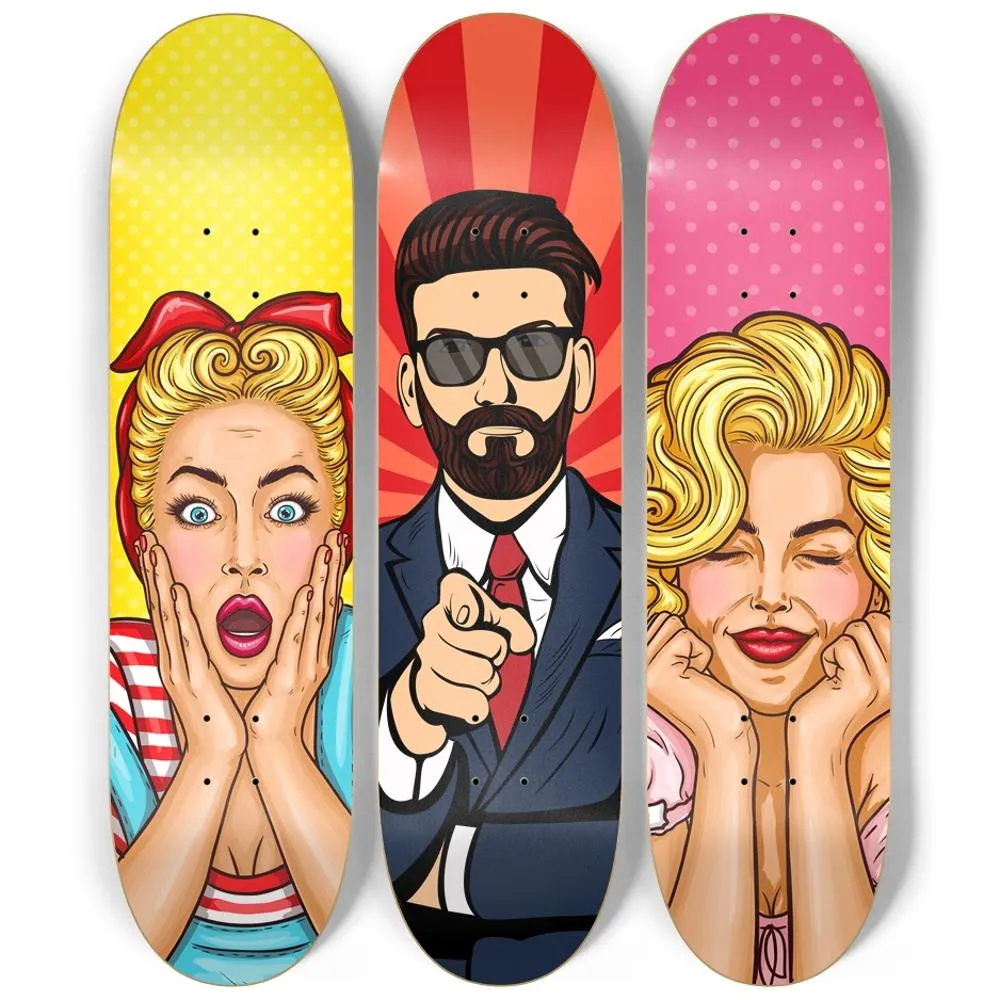 Epic Pop art Skateboard Wall Art