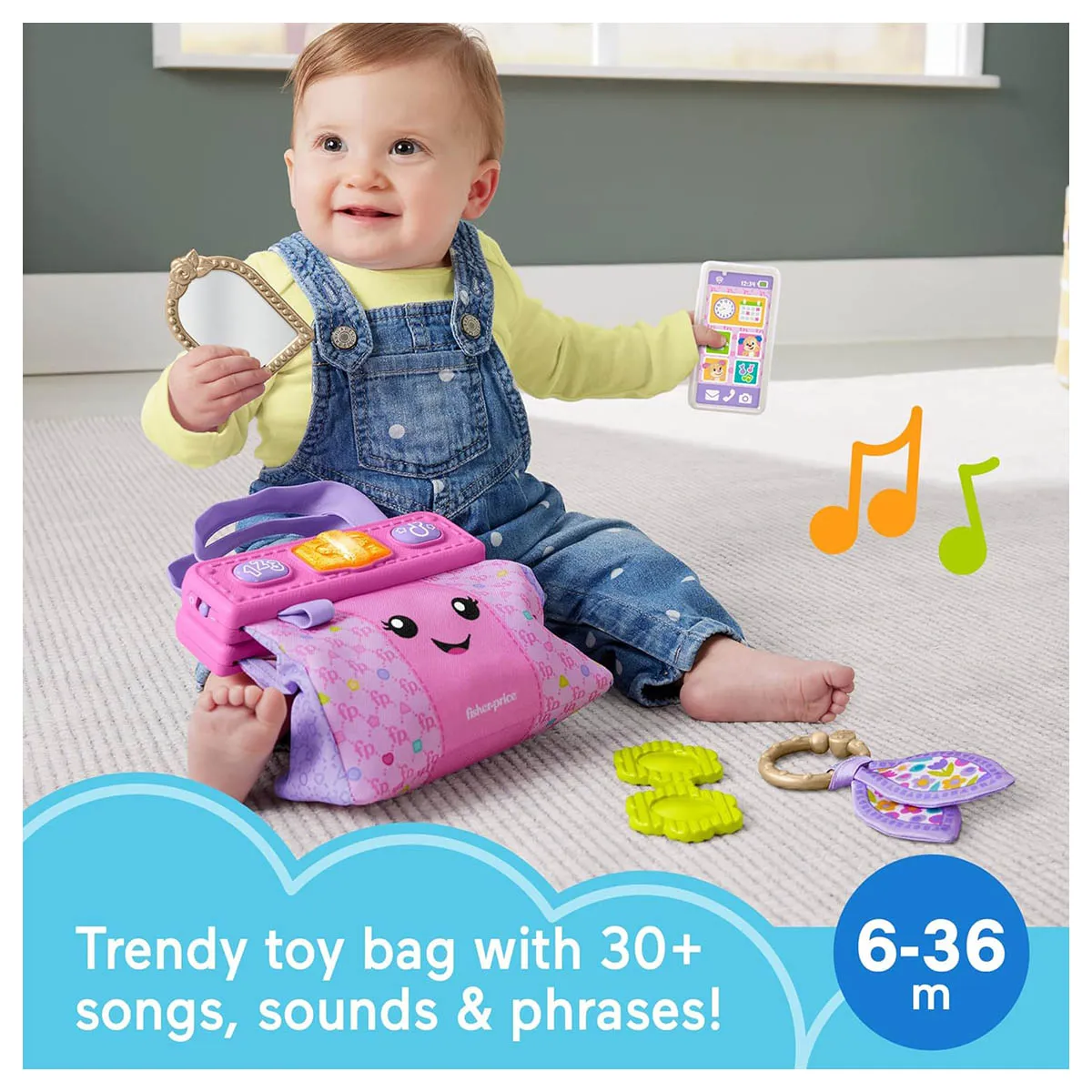 Fisher-Price Laugh & Learn: Going Places Learning Purse Interactive Toy