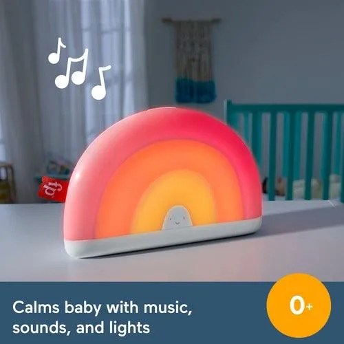 Fisher-Price Soothe & Glow Rainbow Sound Machine - with Music and Lights for Infant & Toddlers