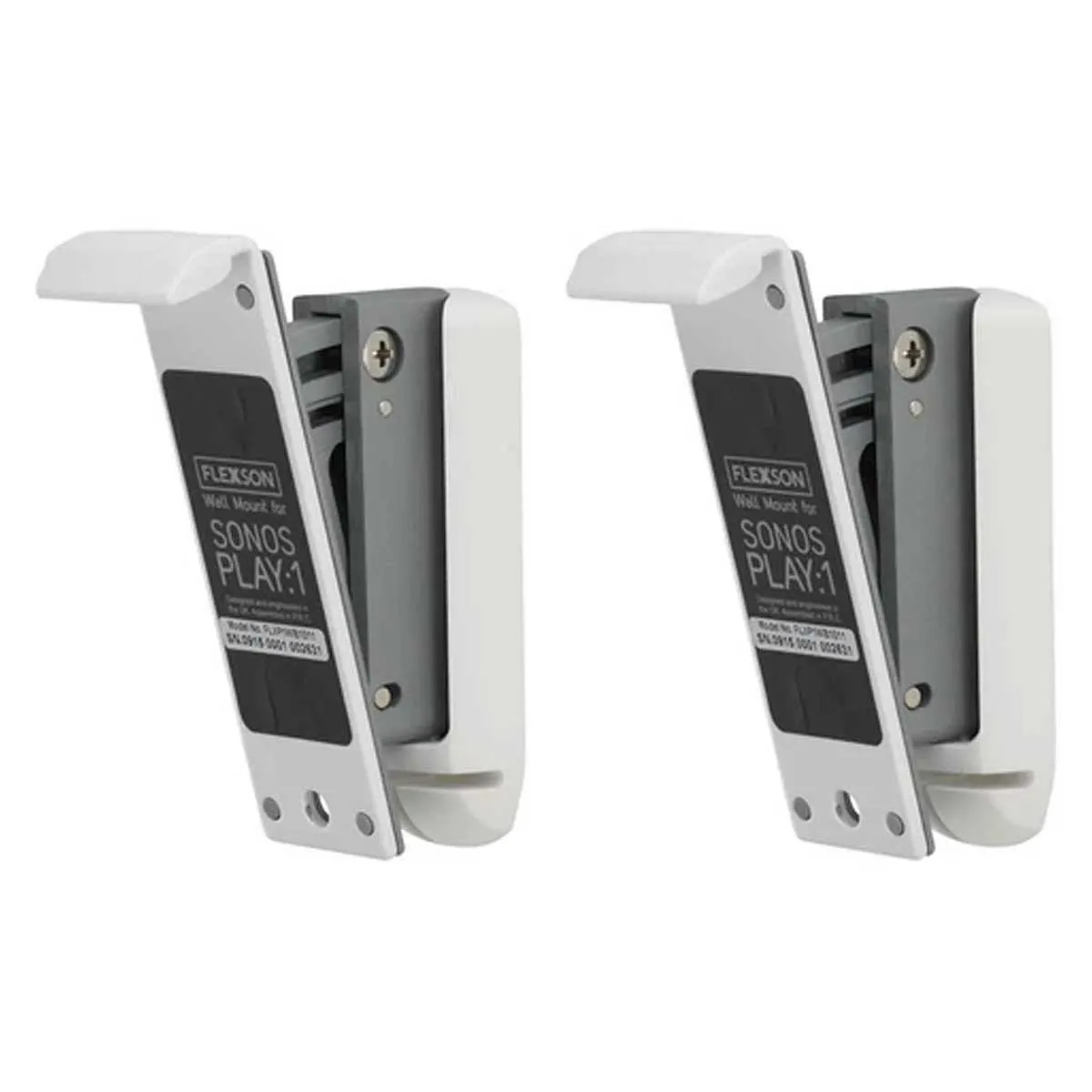 Flexson Wall Bracket for PLAY:1 SONOS Speakers - White - Pair