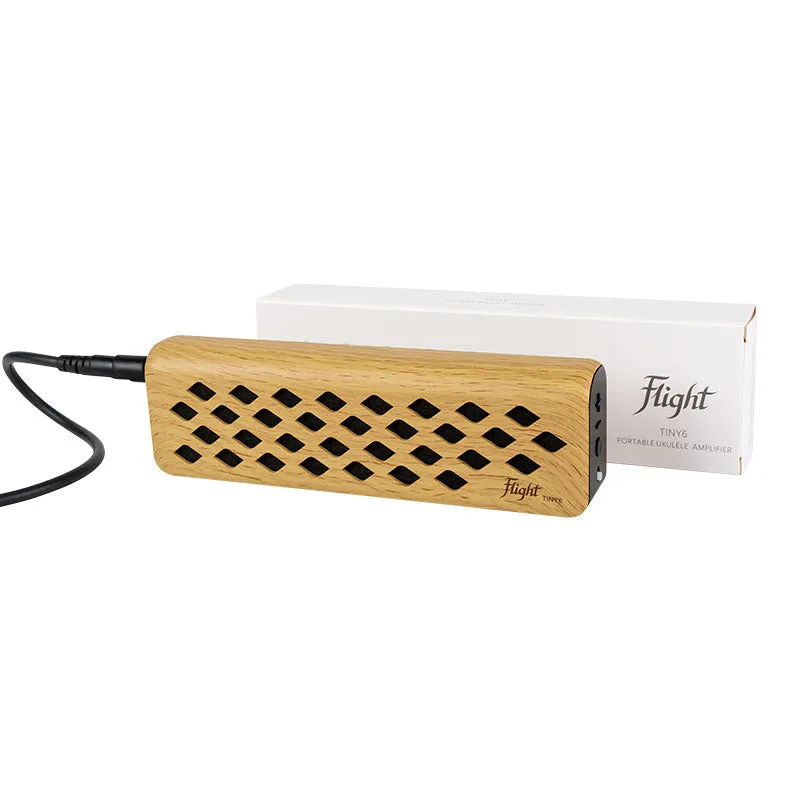 Flight Tiny6 Amplifier Portable Mini Ukulele Amplifier with Maple-Effect Case