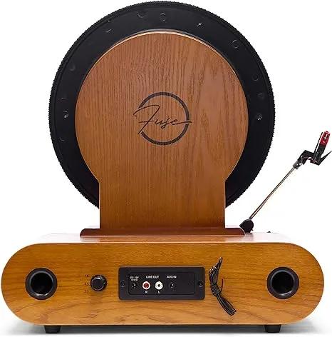 Fuse Rad-Vert-3 Vertical Vinyl Record Player -w/ AM/FM radio, LCD, Bluetooth