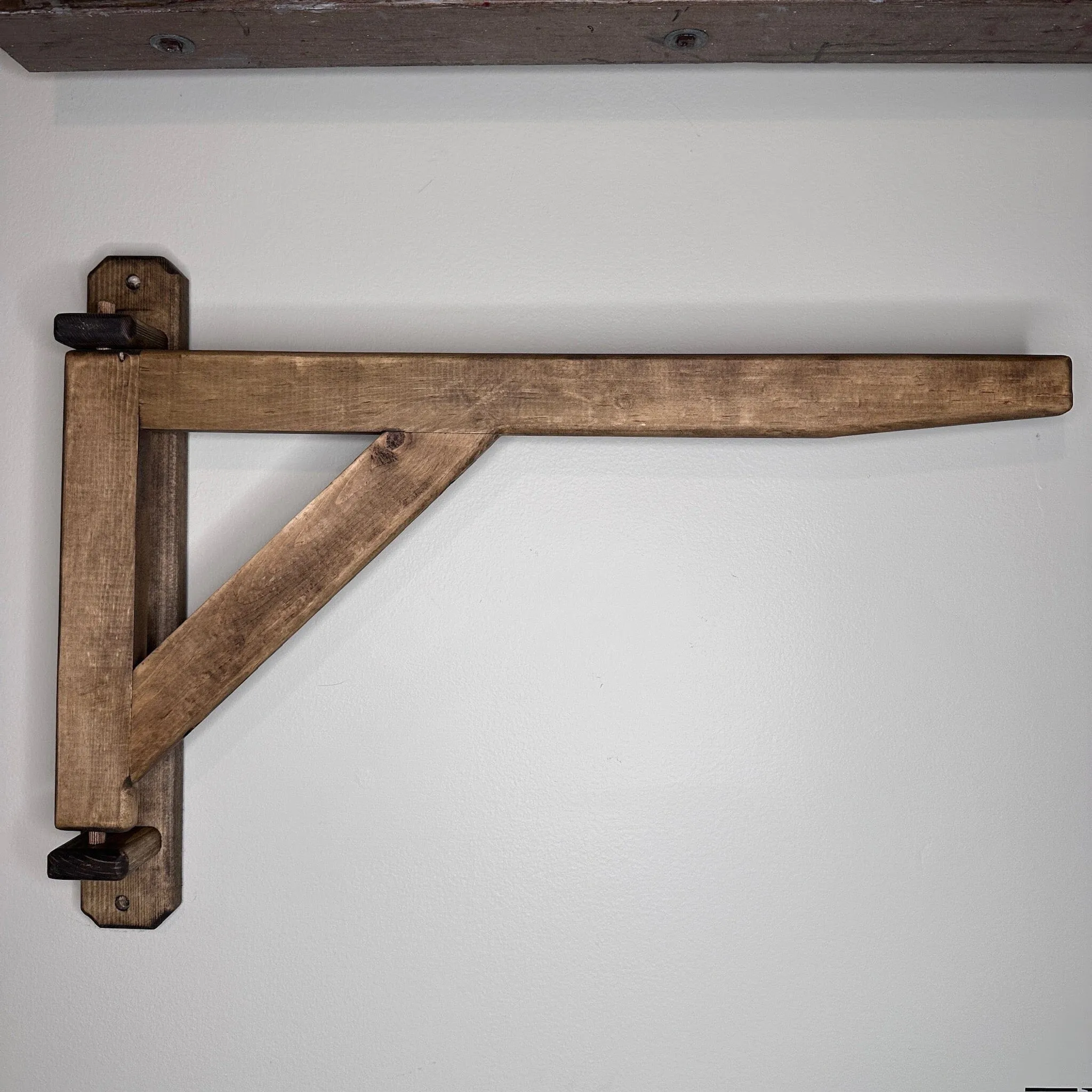Handmade Stained Wood Blanket Crane 24"