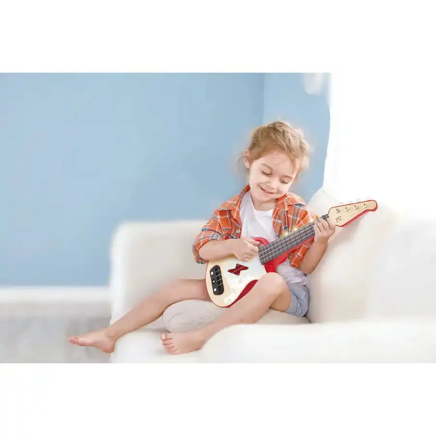 Hape Learn with Lights Ukulele - Red