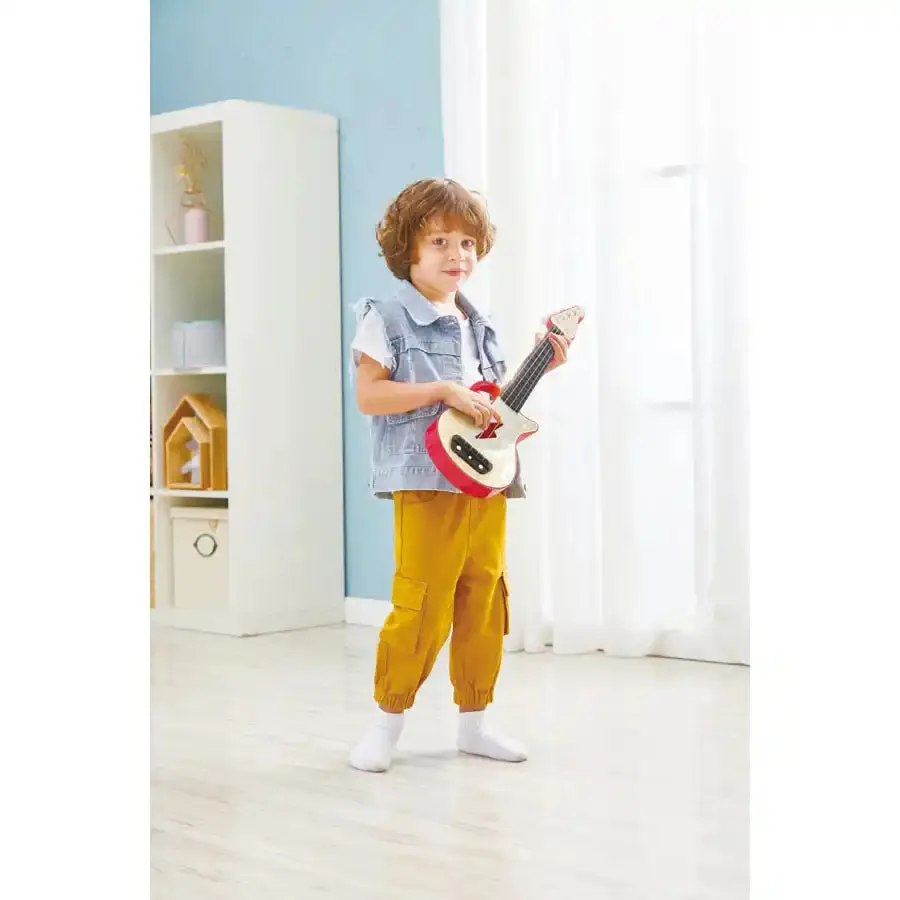 Hape Learn with Lights Ukulele - Red