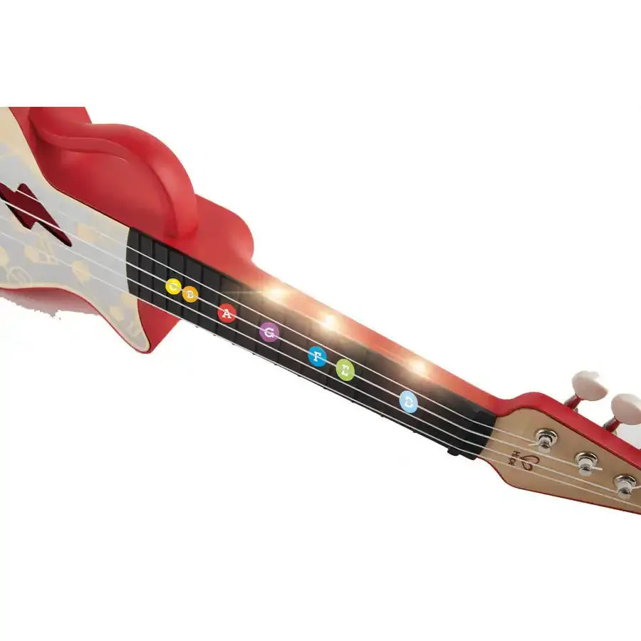 Hape Learn with Lights Ukulele - Red