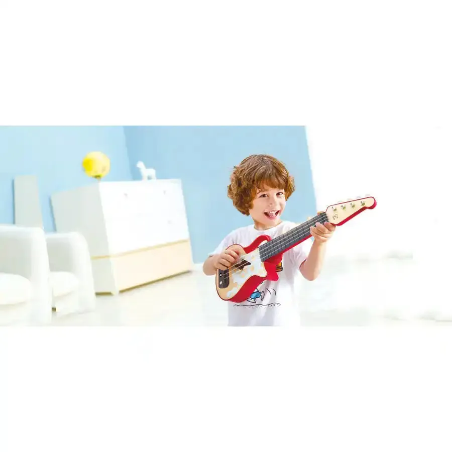 Hape Learn with Lights Ukulele - Red