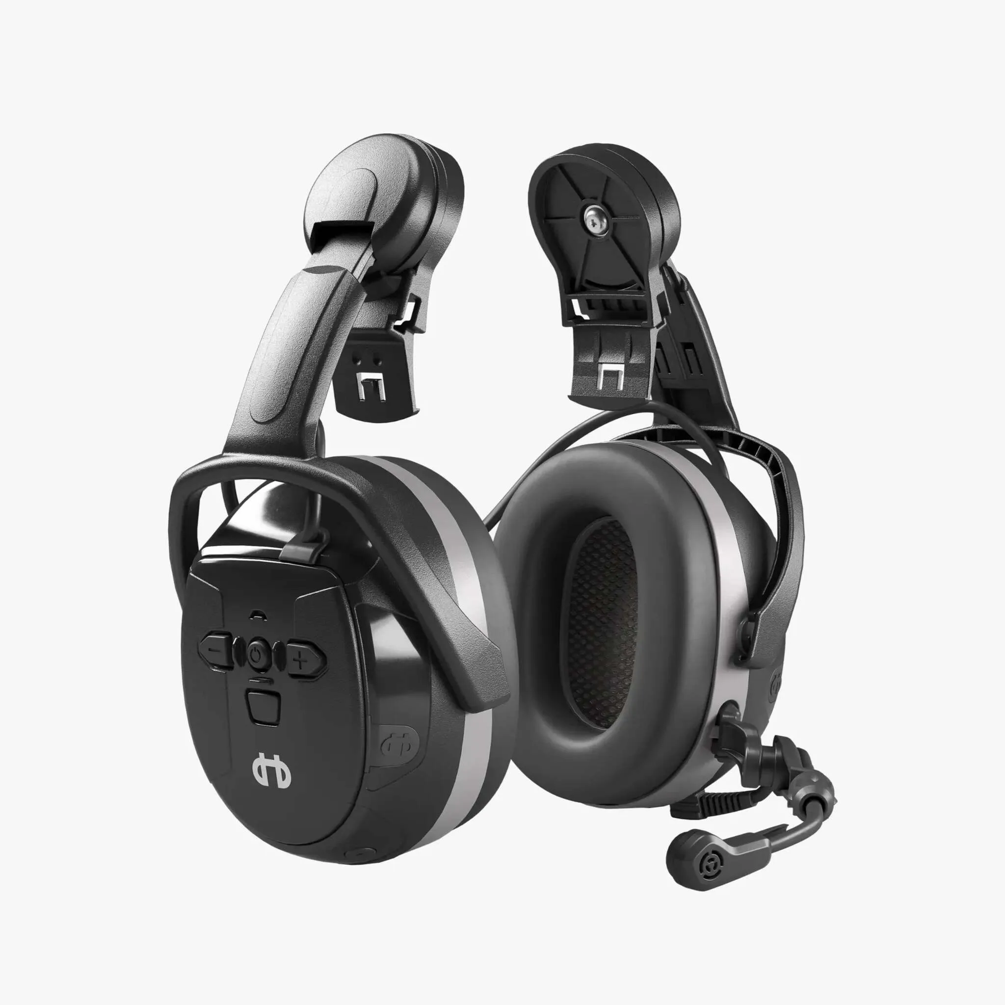 Hellberg Xstream Headband & Helmet Mount - Bluetooth Connectivity, Waterproof IPX4, Hands-Free Calls, Music Streaming, USB Charging, Voice Assistant