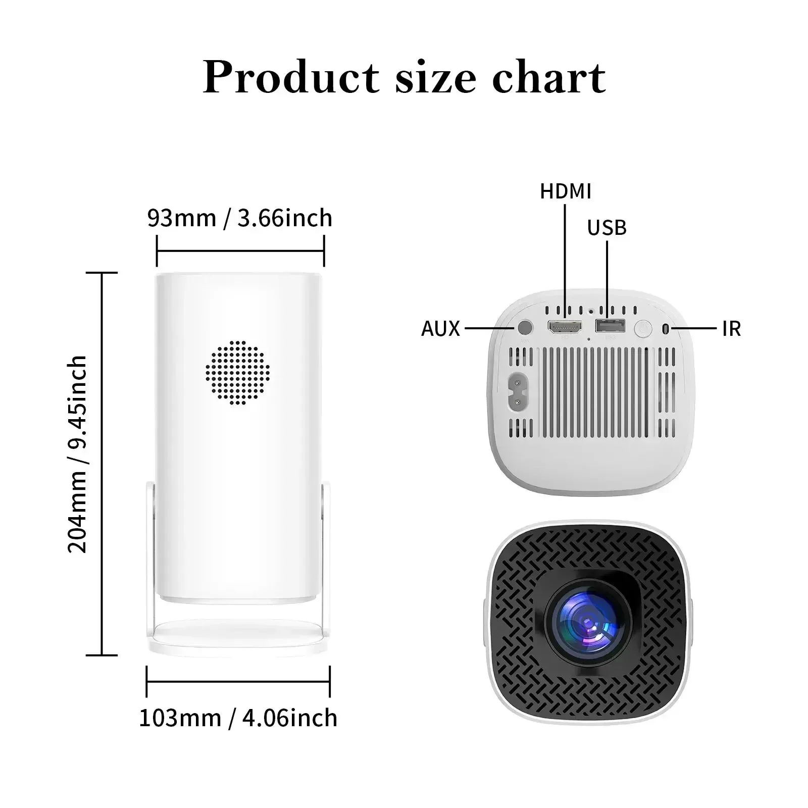 Home Cinema Outdoor Portable Projector