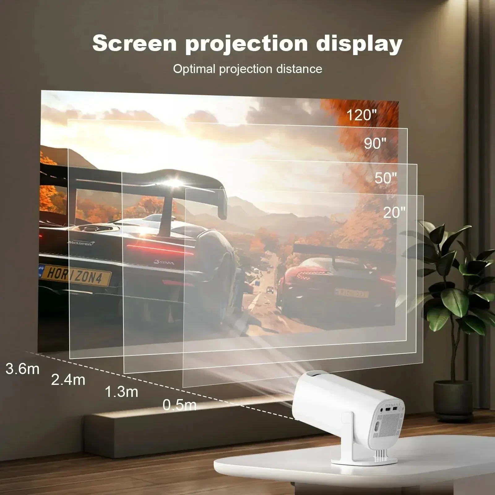 Home Cinema Outdoor Portable Projector