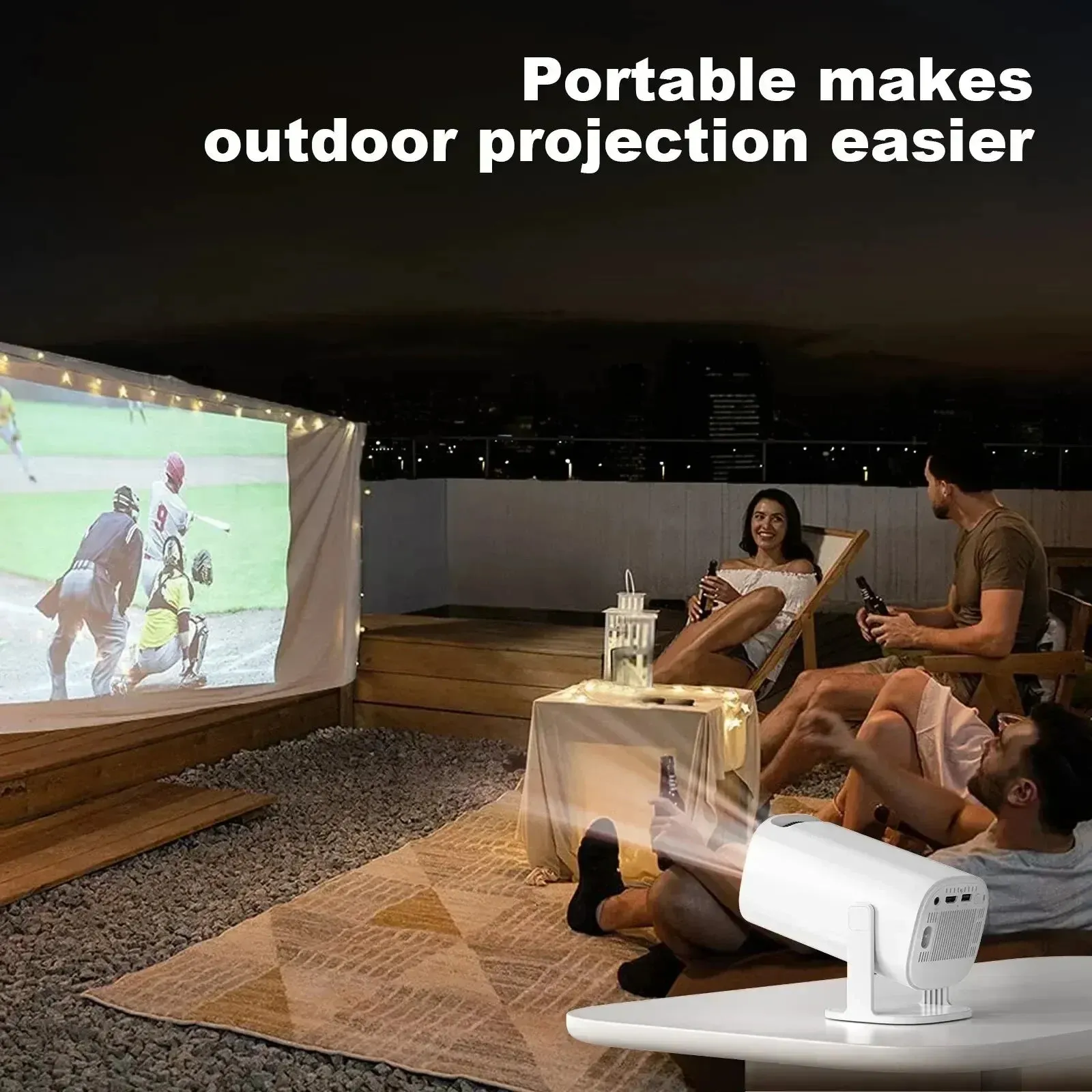 Home Cinema Outdoor Portable Projector