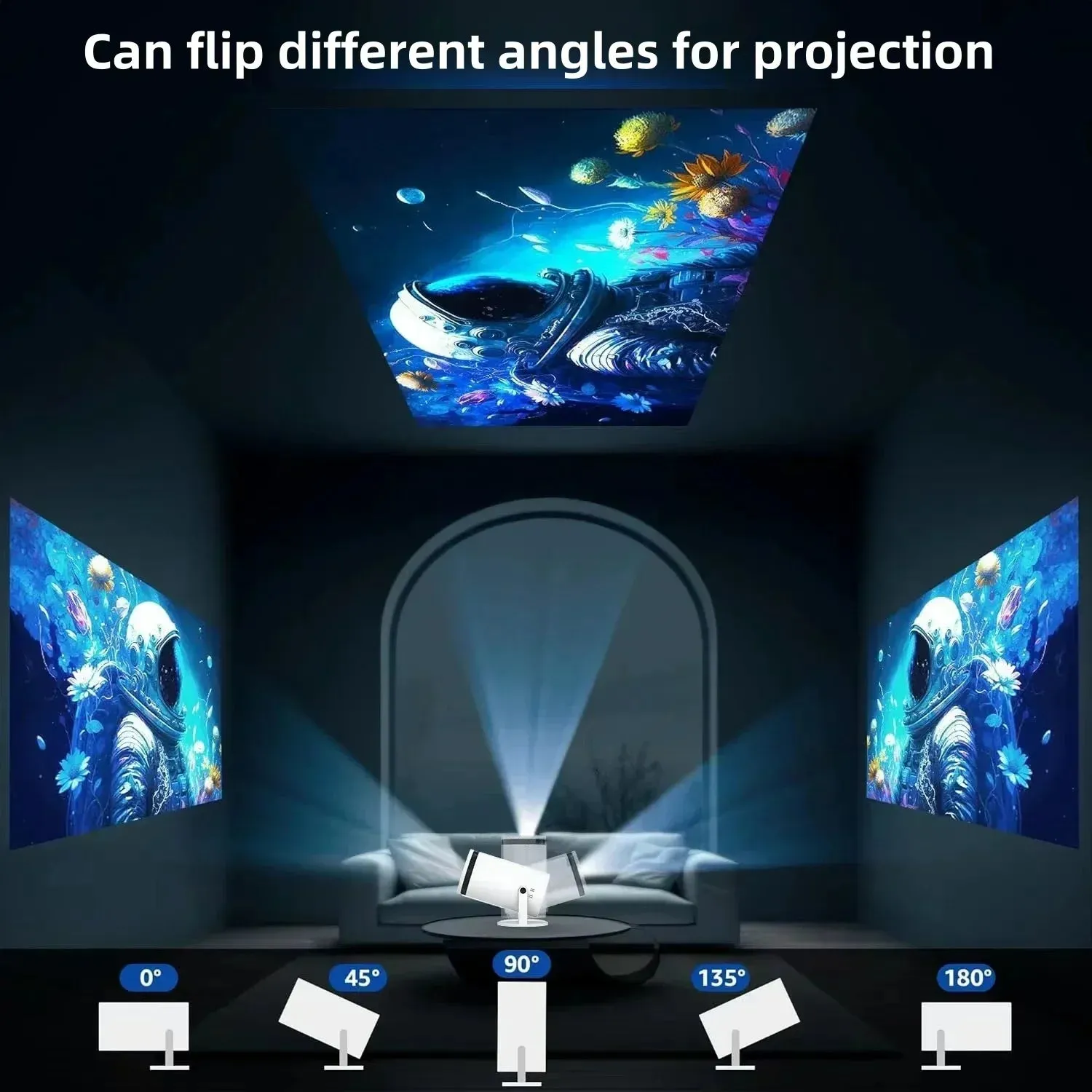 Home Cinema Outdoor Portable Projector