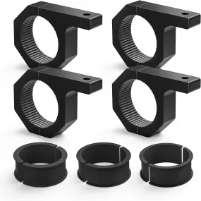 Horizontal Bar Tube Clamp Mount Bracket Kits 2.135in-2.25in-2.375in-2.5in (Pair)
