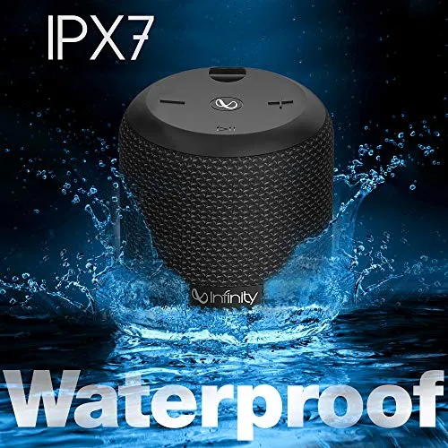 Infinity (JBL) Fuze 100 Deep Bass Dual Equalizer IPX7 Waterproof Portable Wireless Speaker (Charcoal Black)