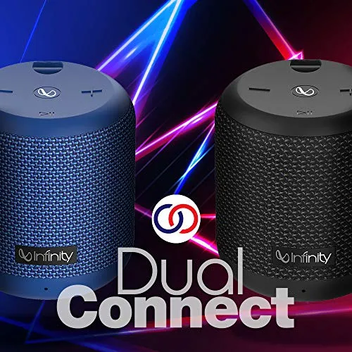 Infinity (JBL) Fuze 100 Deep Bass Dual Equalizer IPX7 Waterproof Portable Wireless Speaker (Charcoal Black)