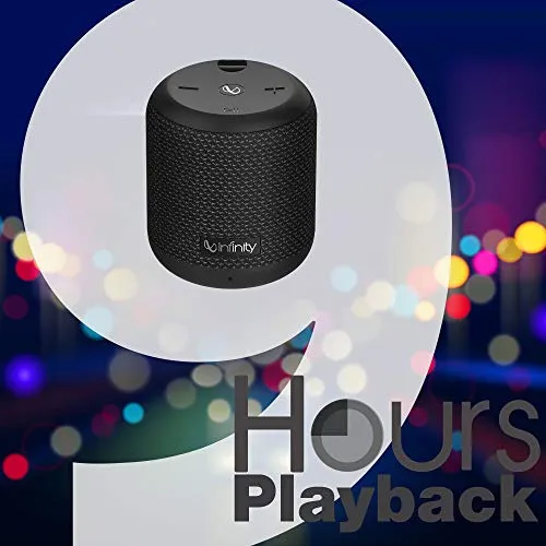 Infinity (JBL) Fuze 100 Deep Bass Dual Equalizer IPX7 Waterproof Portable Wireless Speaker (Charcoal Black)