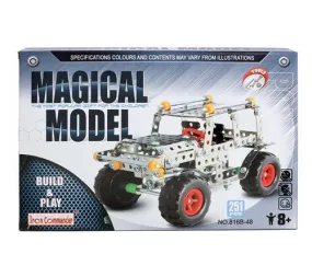 IQ Toys, Jeep, Building Metal Model, Lights & Music 250 pcs