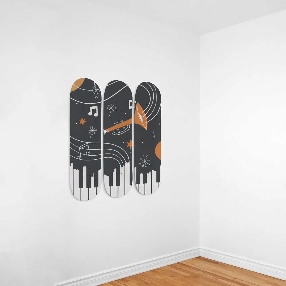 Jazz at Night Skateboard Wall Art