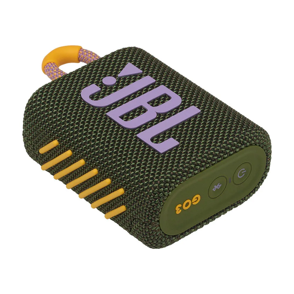 JBL Go 3 Portable Speaker Green/Yellow