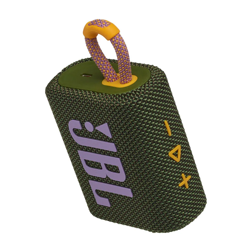 JBL Go 3 Portable Speaker Green/Yellow