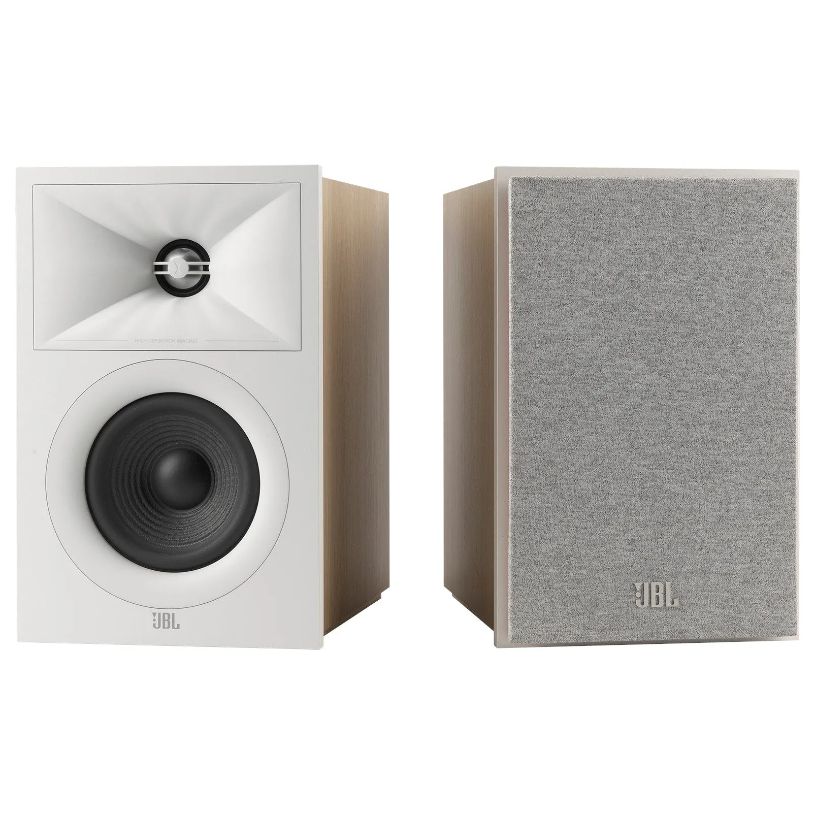 JBL STAGE240B 2 Way 4.5 Inch Bookshelf Speakers Pair White