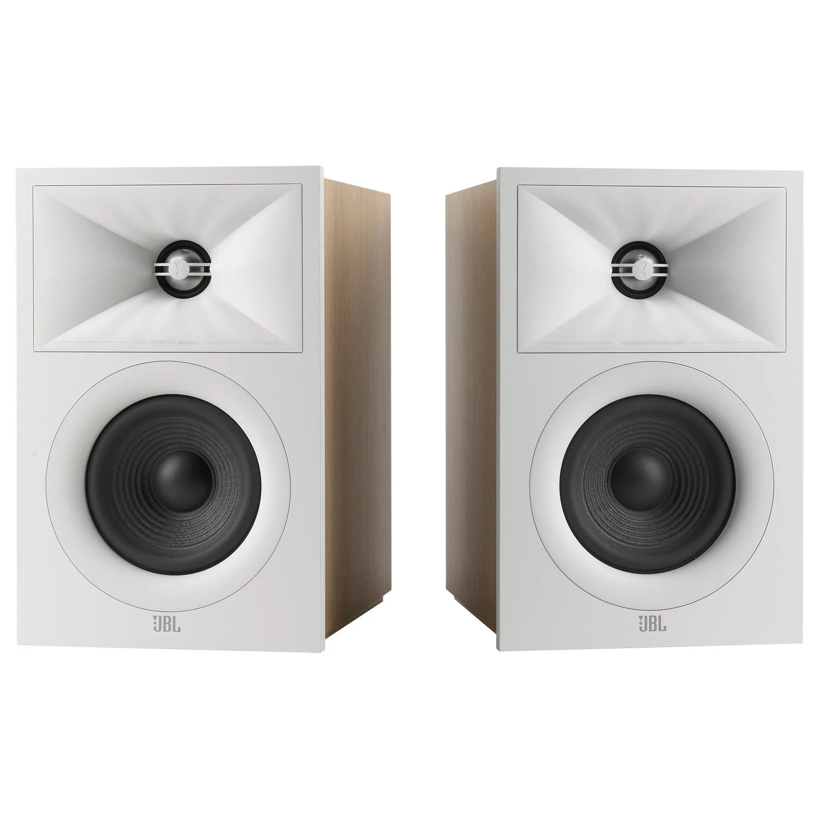 JBL STAGE240B 2 Way 4.5 Inch Bookshelf Speakers Pair White