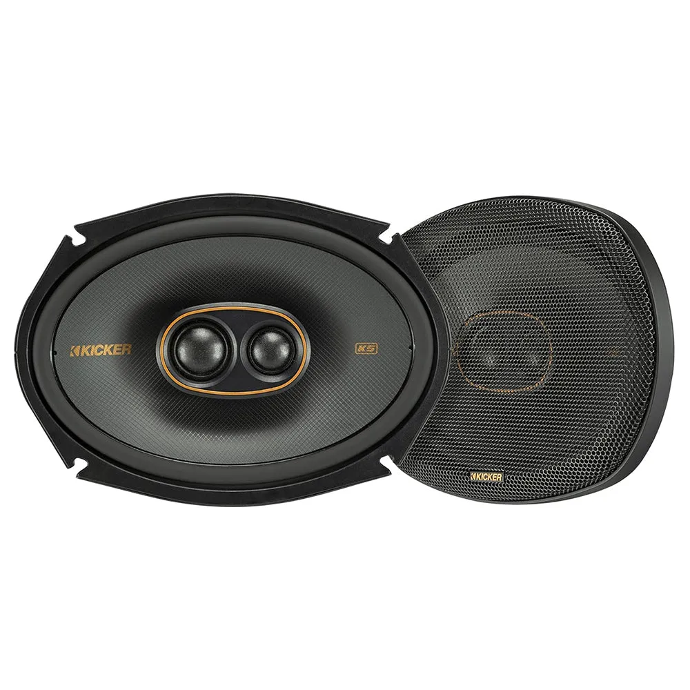 Kicker KS Series 6x9" 3 Way Coaxial Speaker Pair 150W Rms 300W Peak 51KSC69304