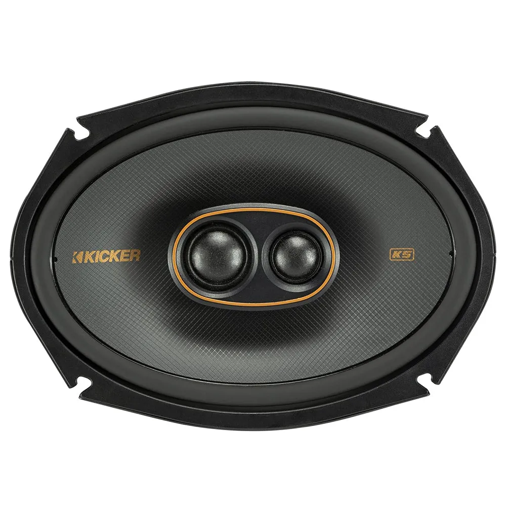 Kicker KS Series 6x9" 3 Way Coaxial Speaker Pair 150W Rms 300W Peak 51KSC69304