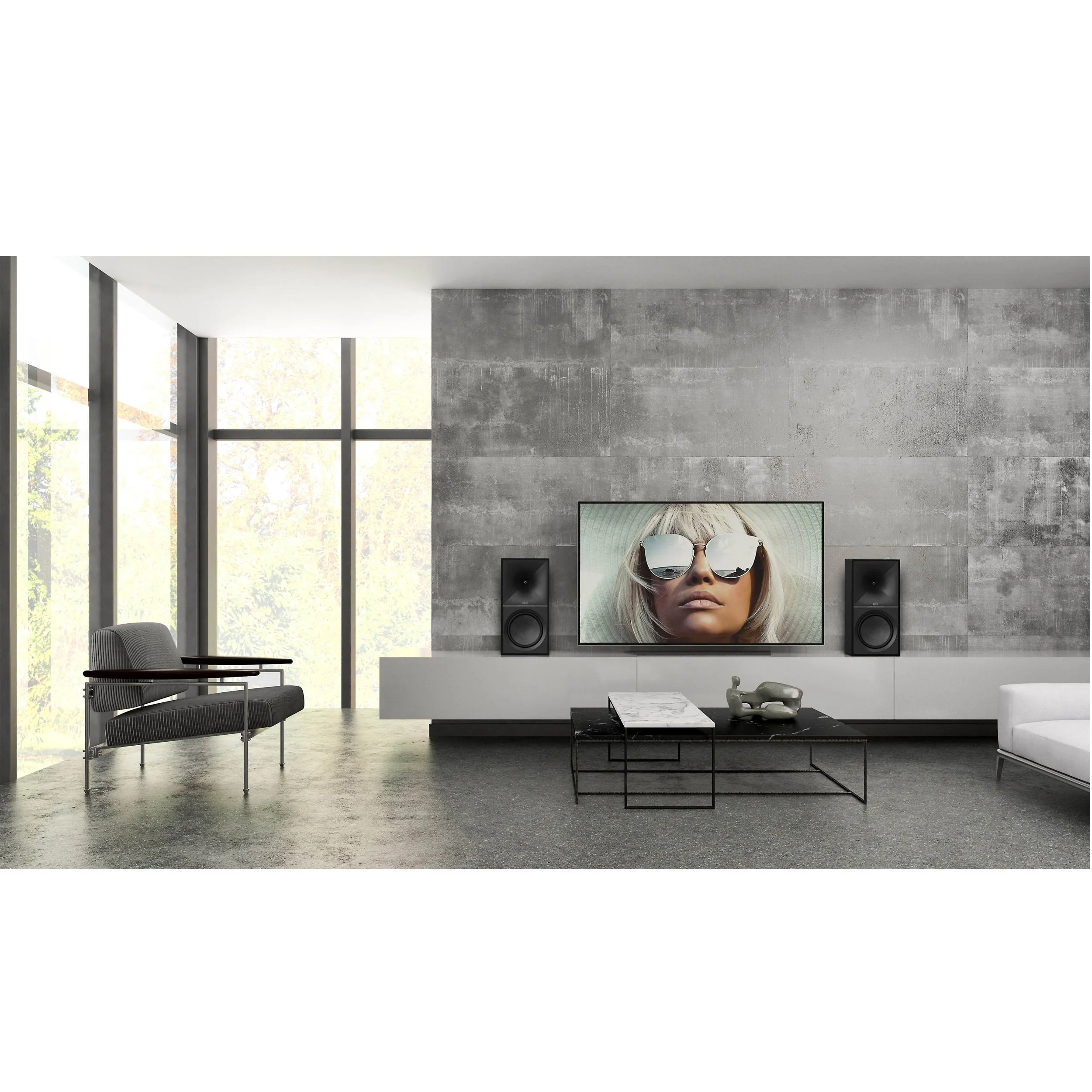 Klipsch THE NINES 8" Wireless Powered Speakers 480 Watts with Built-In Amplifier (Pair)