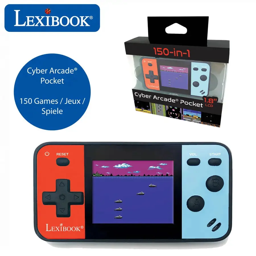 Lexibook Handheld Console Cyber Arcade Pocket 1.8 Inch 150 Games