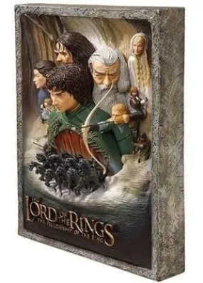 Lord of the Rings 3D Poster Art wall statue by Code 3