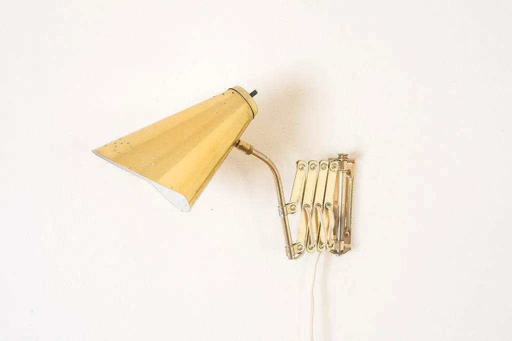 MCM Brass Wall Sconce
