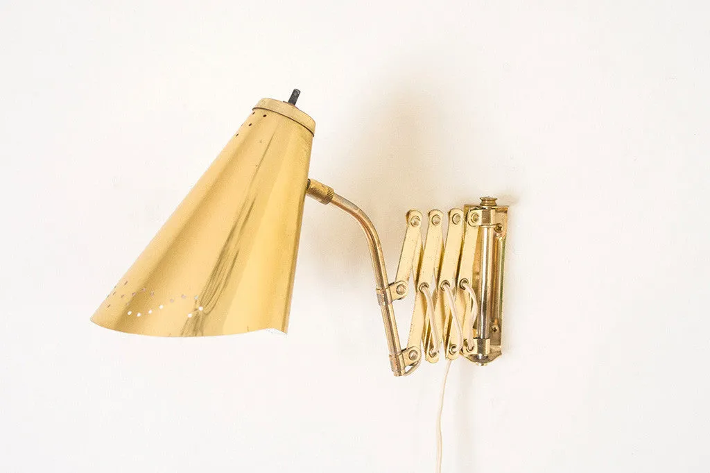 MCM Brass Wall Sconce