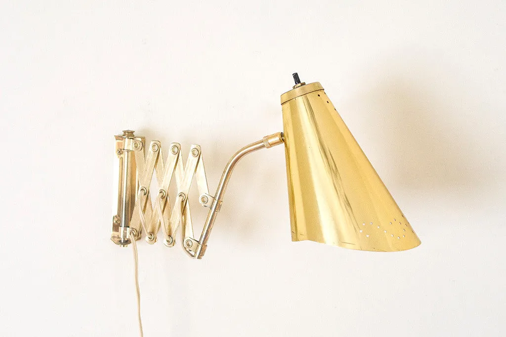 MCM Brass Wall Sconce